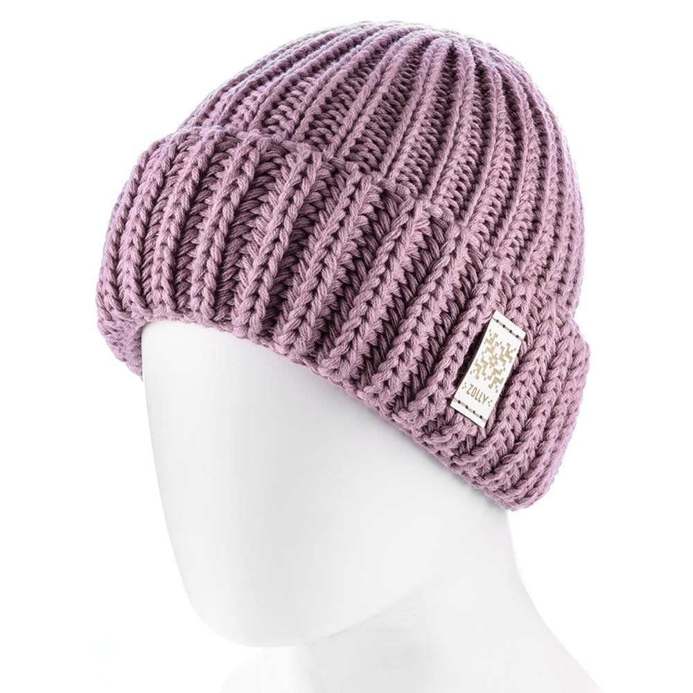 Шапка женская Zolly ZH234 на флисовой подкладке шерстяная L р. 57-58 Пудровый (146574)