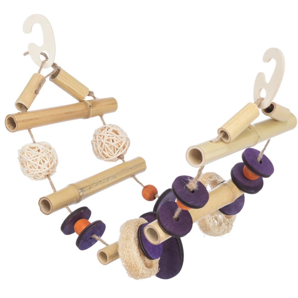 Мост для птиц подвесной Trixie на сизали бамбук кокос ротанг дерево 45 см (58842)