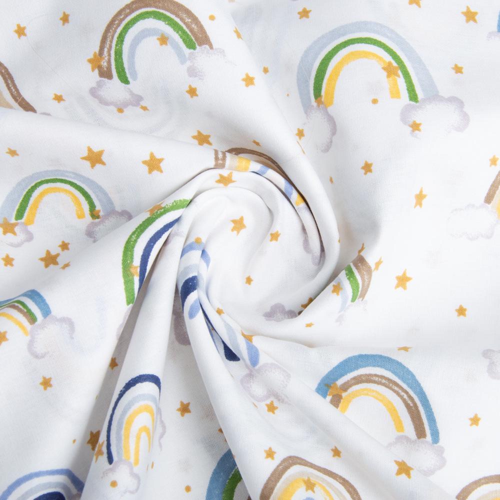 Ткань для постельного белья V-23681/8 Радуга бязь ранфорс 2,4м Белый (19994)