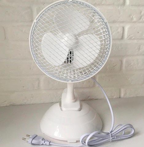 Вентилятор Wimpex WX-601 с прищепкой работа от сети Белый (10962)