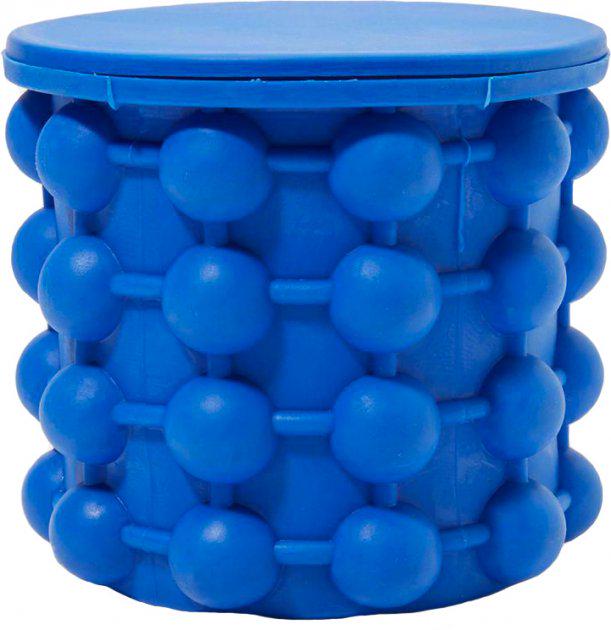 Силиконовая форма ведро Ice Cube Maker для заморозки льда Синий