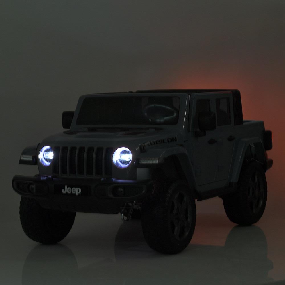 Електромобіль Bambi Jeep Rubicon з пультом керування та світлом Чорний (M 5740EBLR-11) - фото 4