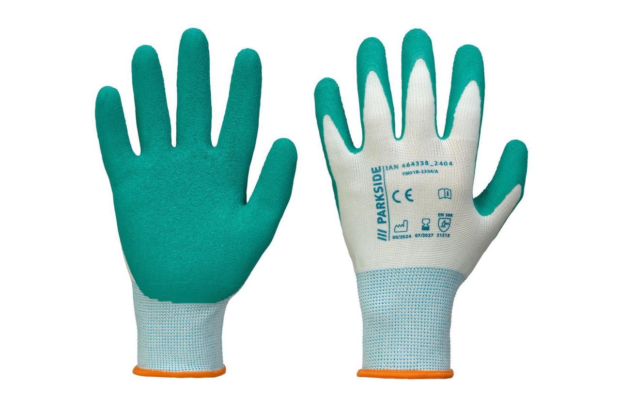 Перчатки садовые PARKSIDE с латексным покрытием р. 7 (2816518155)