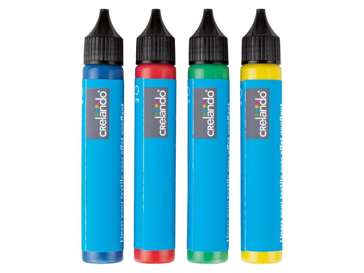 Краска для ткани 3D Crelando 4 шт. 25 мл (P1-00266)