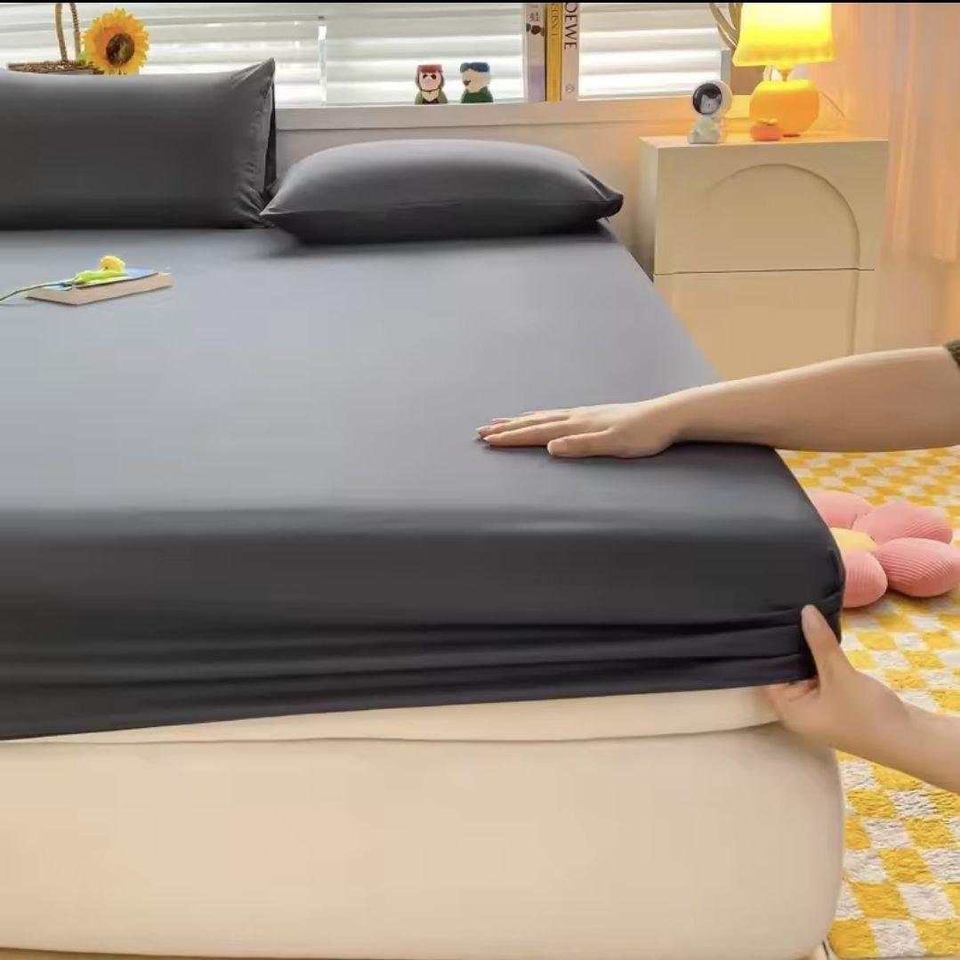 Простынь на резинке Текстилія бязь 180х200 см Графитовый (01010714) Простынь на резинке Текстилія бязь 180х200 см Графитовый (01010714)