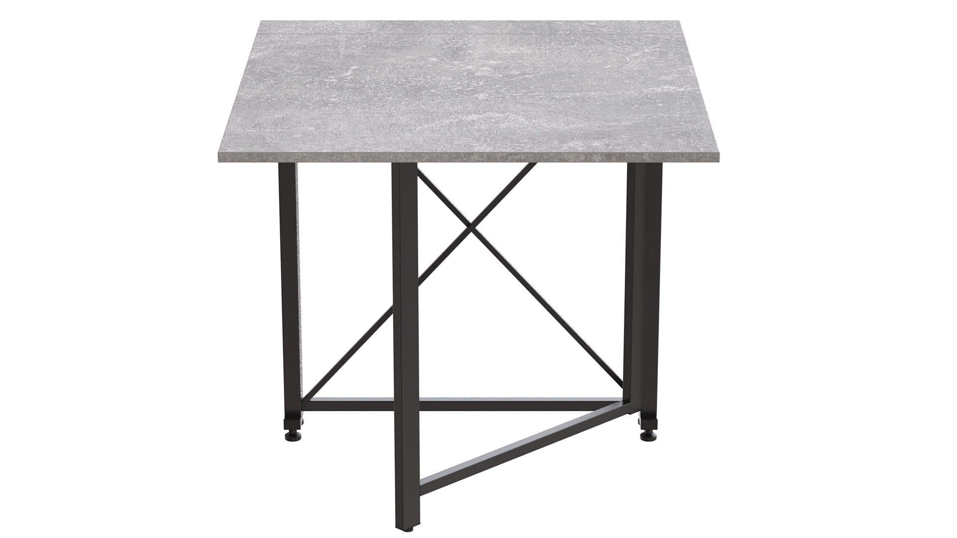 Стіл-книжка трансформер Ferrum-decor Orion 1 16 мм 750х810х730 мм Чорний/Бетон (ORI107) - фото 4 Стіл-книжка трансформер Ferrum-decor Orion 1 16 мм 750х810х730 мм Чорний/Бетон (ORI107) - фото 4