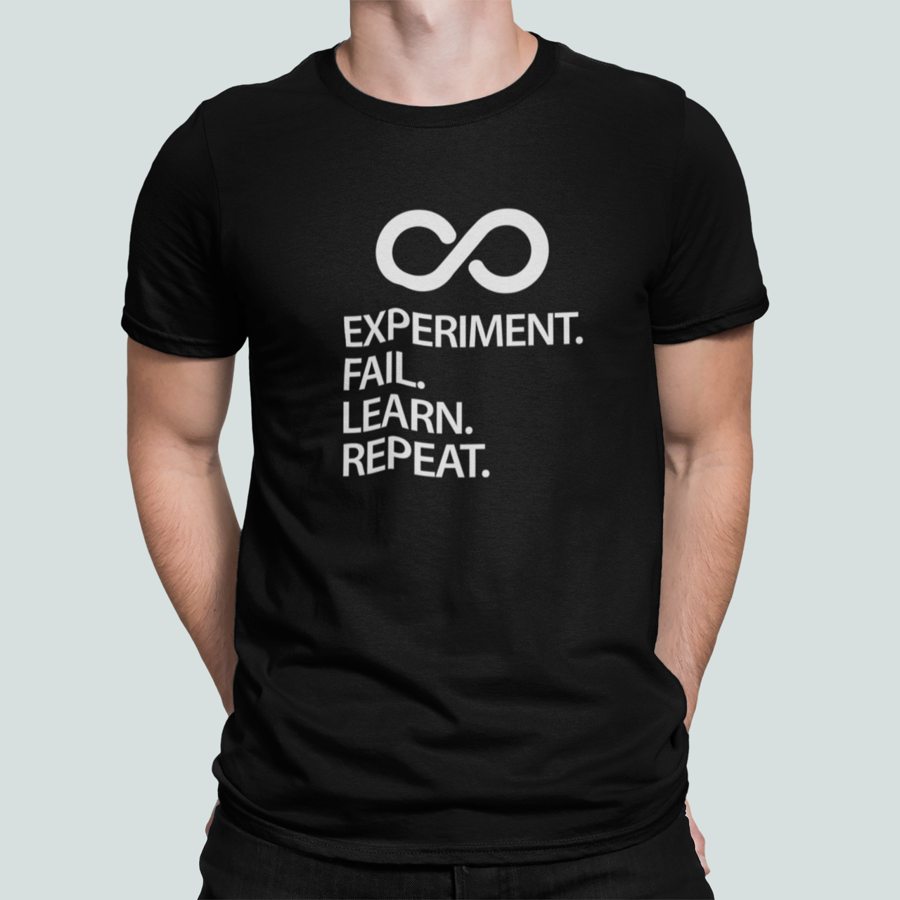 Футболка мужская Stedman с надписью "Experiment fail learn repeat" XXXL Черный (ПН449-6) Футболка мужская Stedman с надписью "Experiment fail learn repeat" XXXL Черный (ПН449-6)