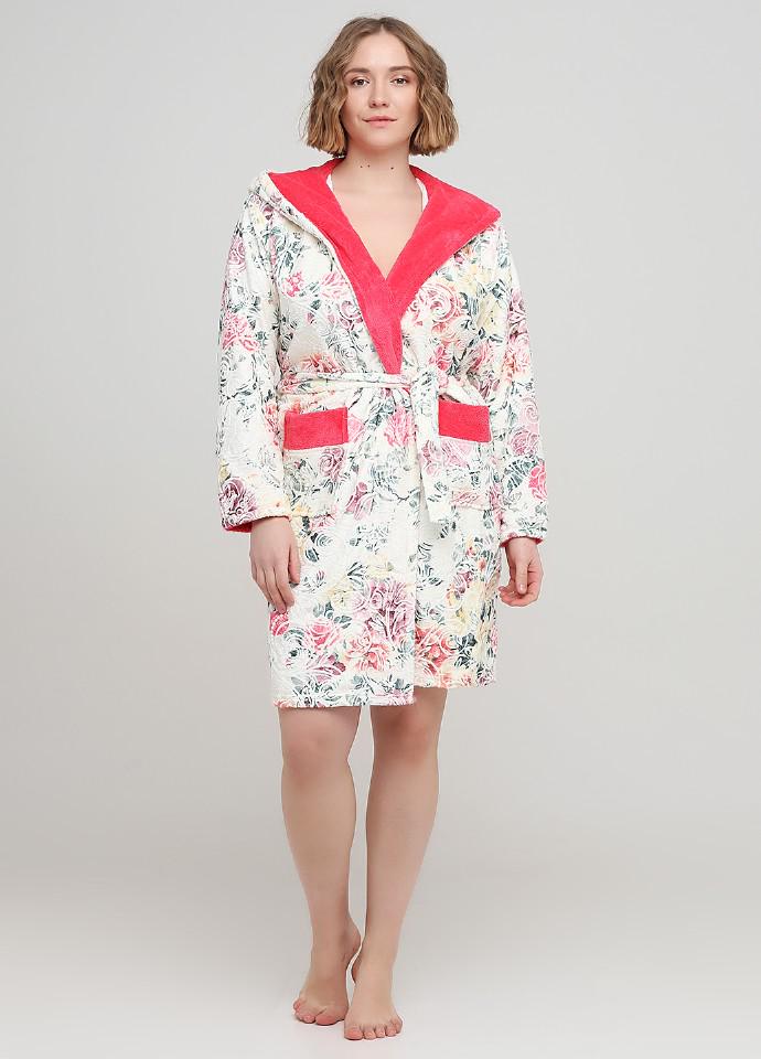 Халат Wild Love M Разноцветный/Коралловый (997)
