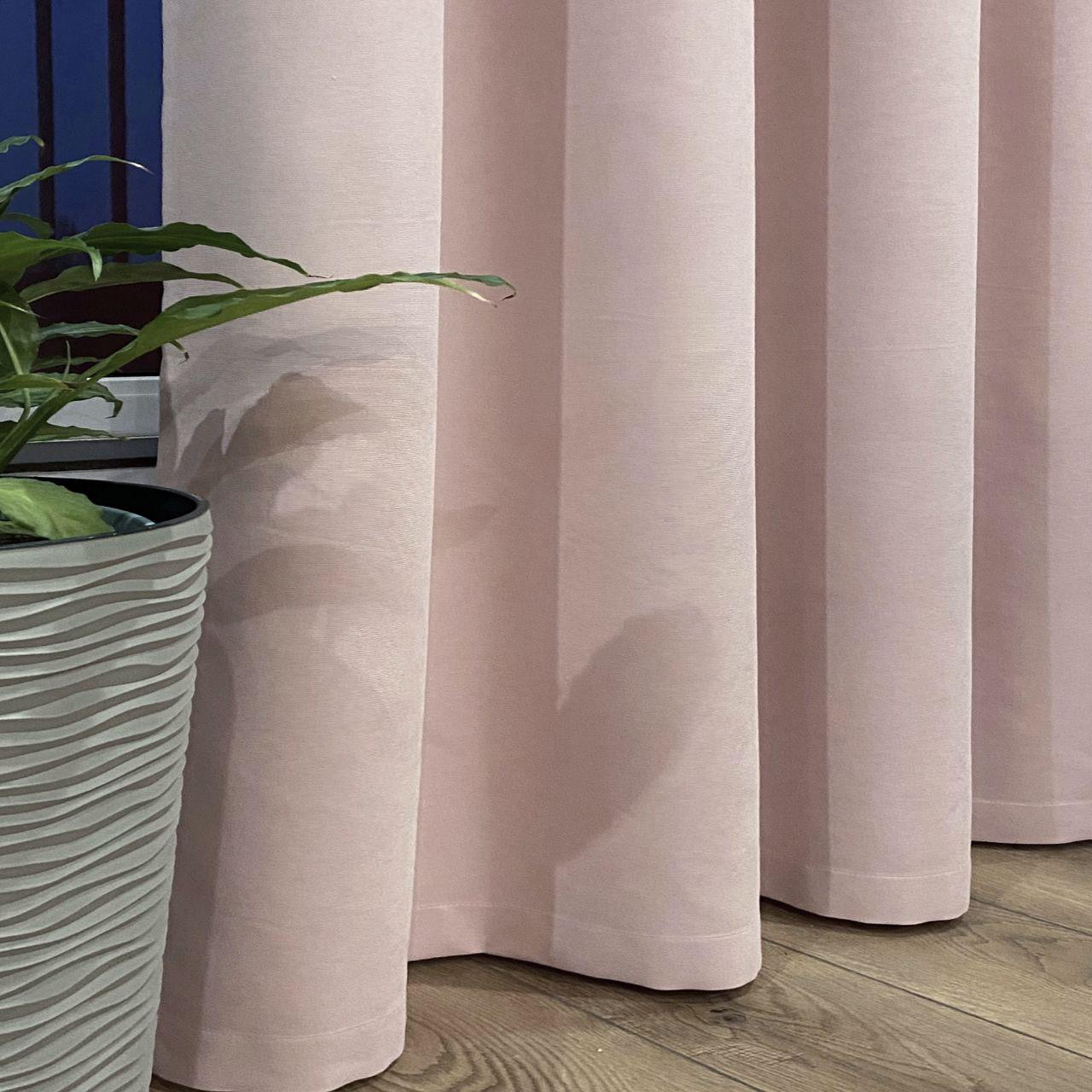 Штора на тесьме микровелюр 150х250 см 1 шт. Светло-розовый (402097-MT1/150) - фото 4
