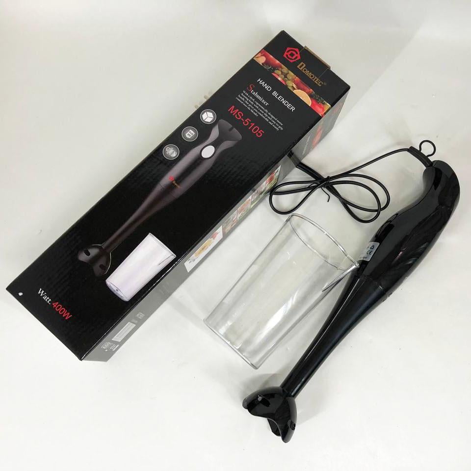 Блендер DOMOTEC занурювальний 400 Вт пластик/стакан (MS-5105) - фото 18