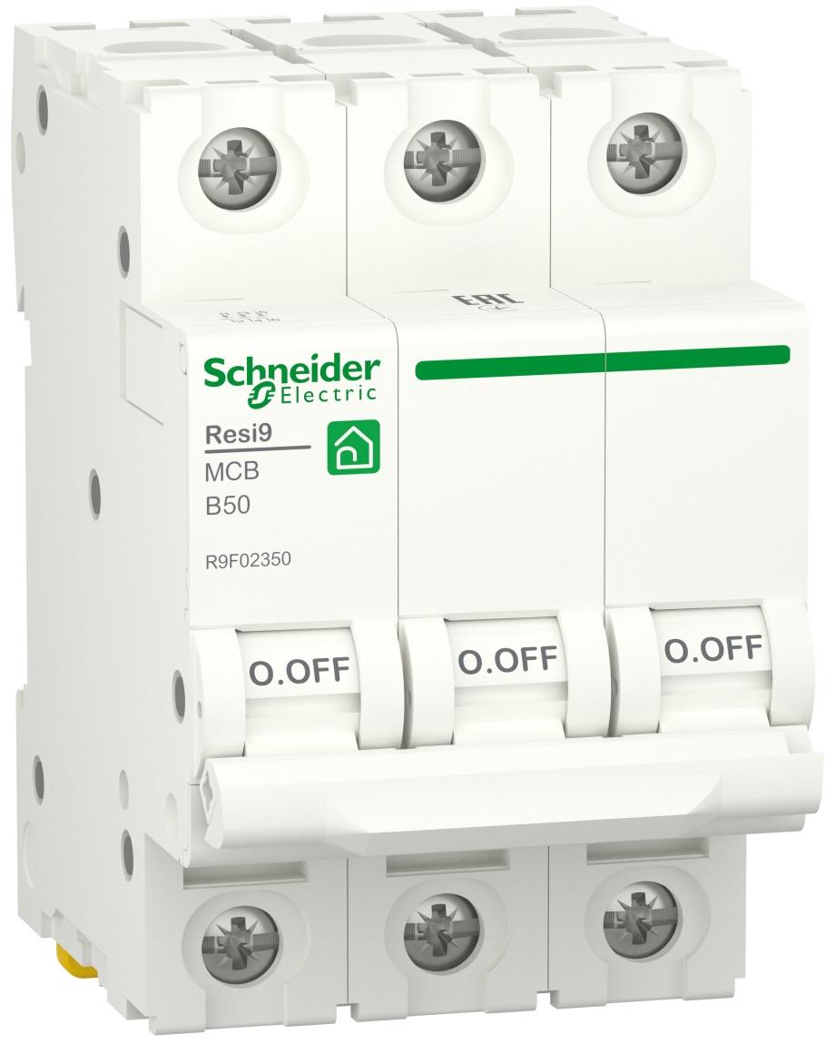 Автоматический выключатель Schneider Electric RESI9 3P 50A 6кА В (R9F02350) - фото 1