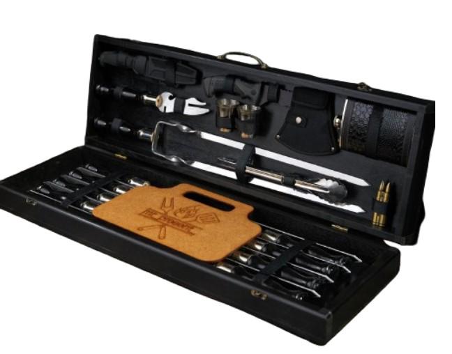 Набор шампуров Барбекю Блэк №3 в кейсе (19305181)