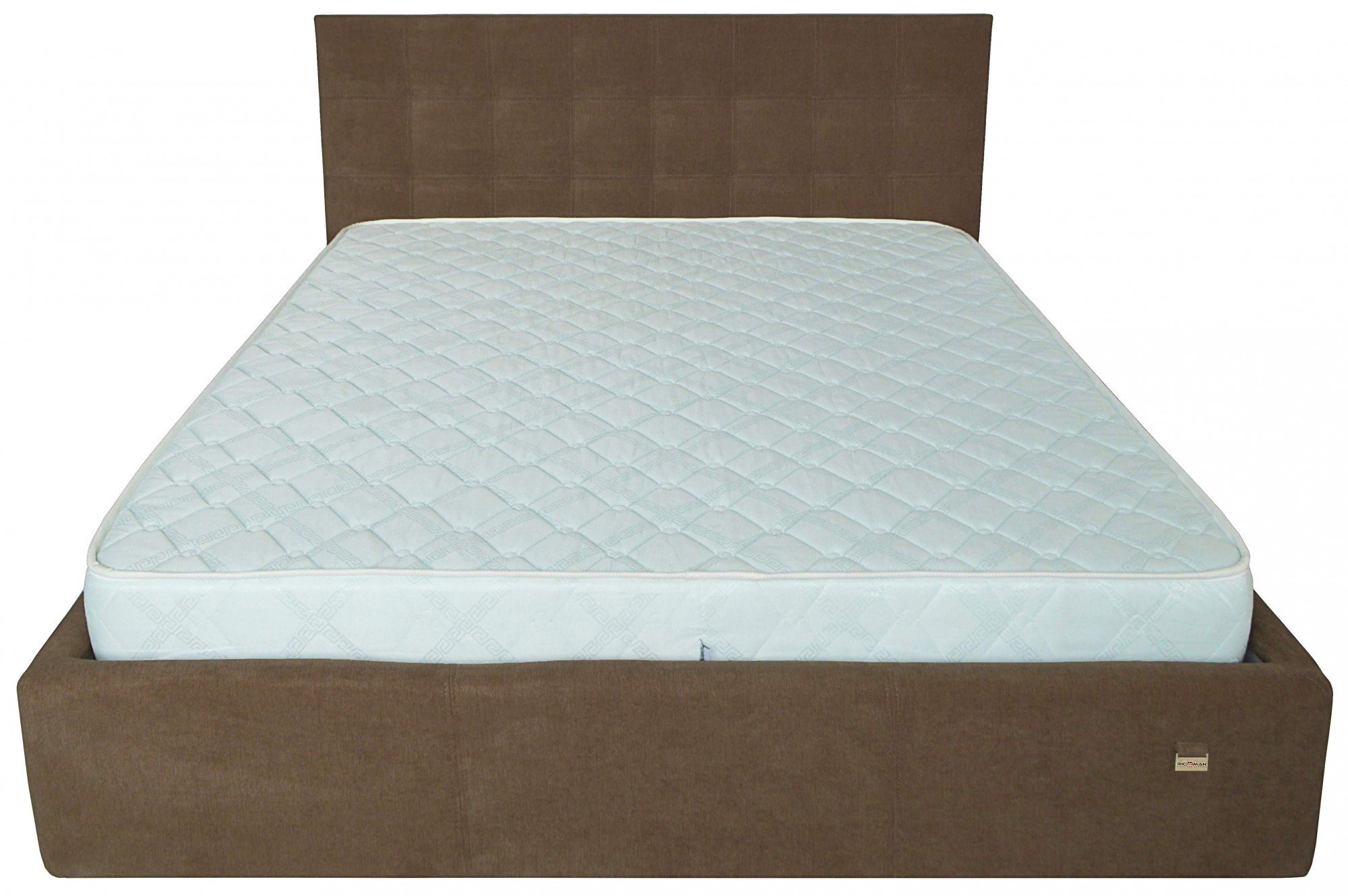 Кровать Двуспальная Chester New Comfort 160 х 190 см Мисти Brown С подъемным механизмом и нишей для белья Коричневый