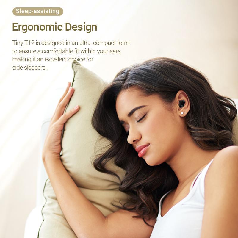 Навушники бездротові Vention Tine T12 Bluetooth 5.3 TWS 20 год відтверення 10 мм AAC/SBC Hi-Fi водонепроникні IPX4 Білий (NBLW0) - фото 11