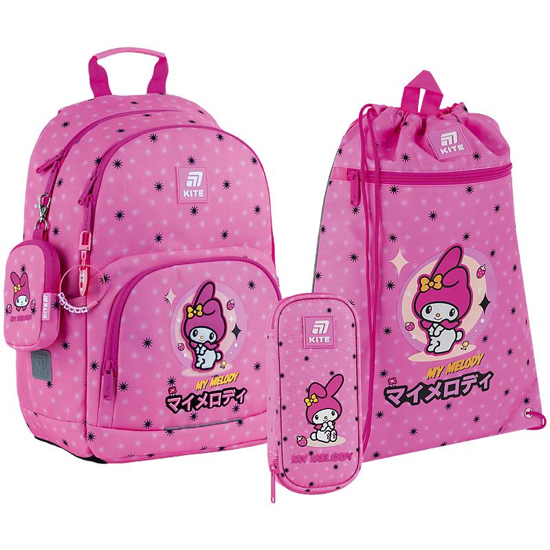 Шкільний набір KITE Education My Melody SET HK25-585M-2 рюкзак/пенал/сумка
