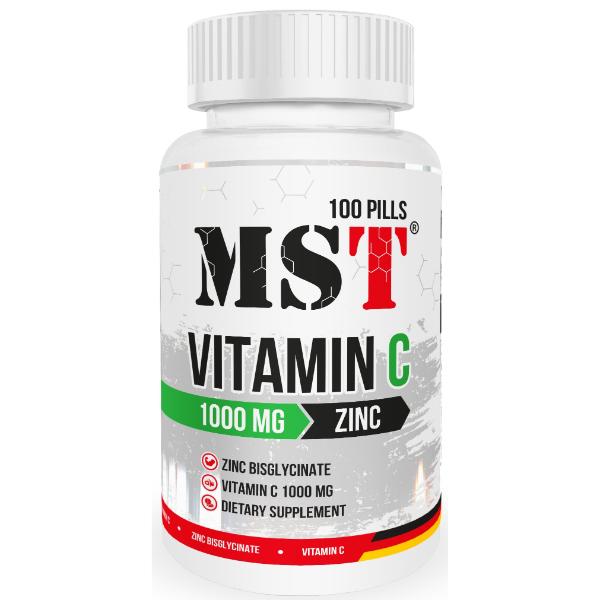 Витаминно-минеральный комплекс для спорта MST Nutrition Vitamin C+Zinc 100 табл. (000023754) Витаминно-минеральный комплекс для спорта MST Nutrition Vitamin C+Zinc 100 табл. (000023754)