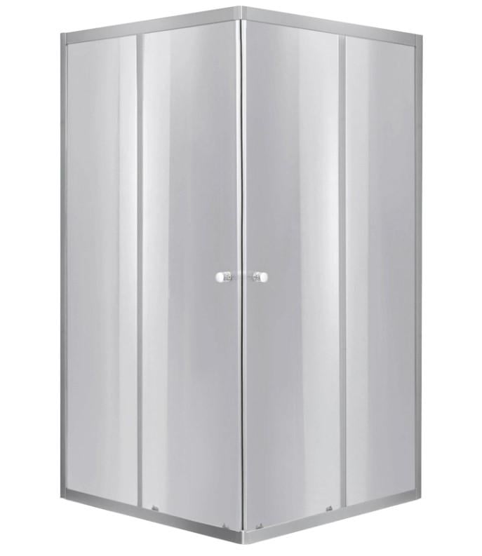 Душова кабіна квадратна Lidz Wawel SC90x90.SAT.LOW.DGR скло темне тоноване 4 мм без піддону (LWASC9090SATLOWDGR2)