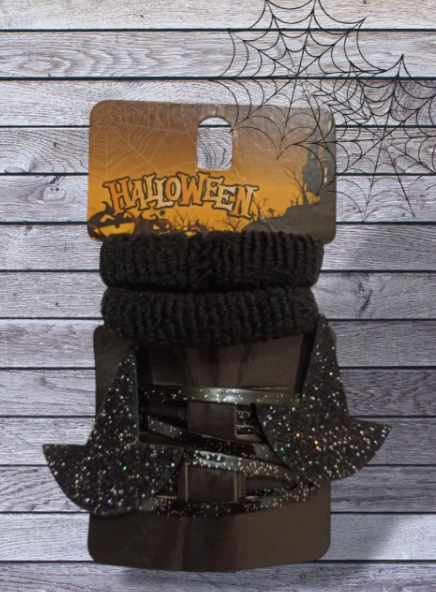 Заколки на Хелловін з резинками One size Чорний (703123) - фото 2 Заколки на Хелловін з резинками One size Чорний (703123) - фото 2
