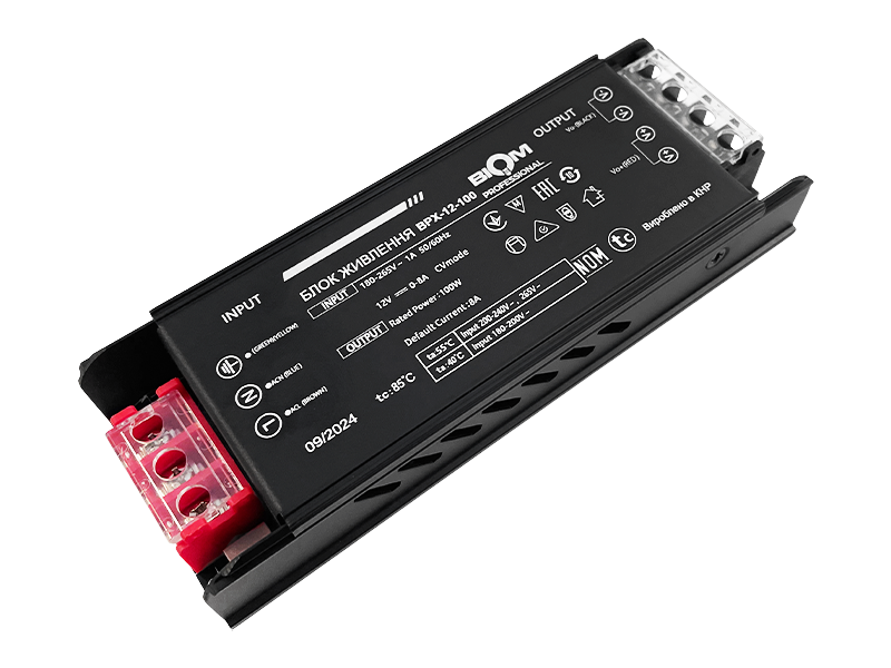 Блок живлення Biom Professional 100W IP20 12V BPX-100 8,3A (9391)