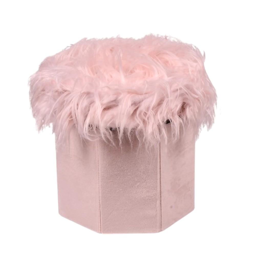 Тумба-пуф с крышкой Stenson Mossy 30х28 см Розовый (R33436)