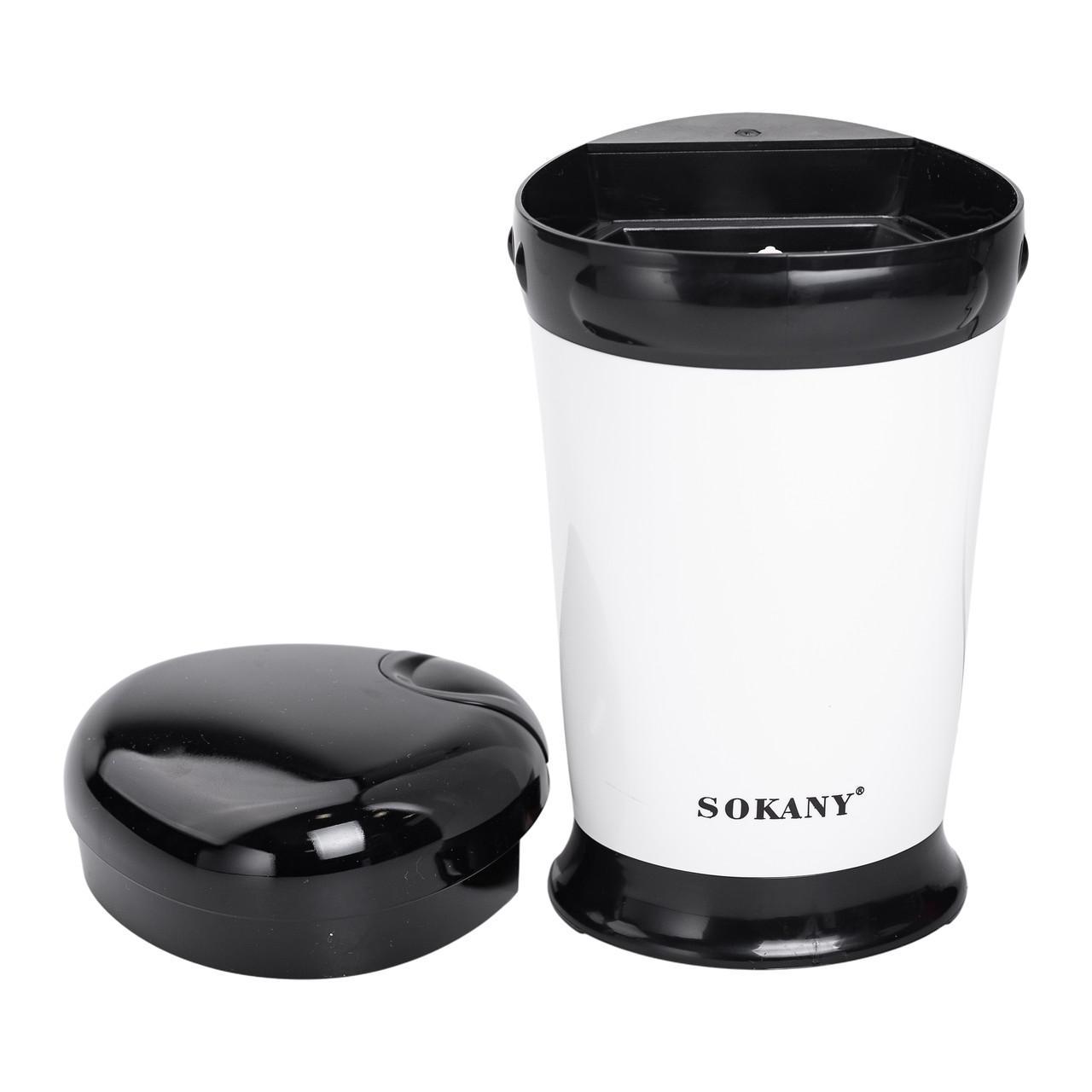 Кофемолка Sokany SM-3012 автоматическая с мелким помолом 180 Вт 75 г Белый (5874) - фото 7