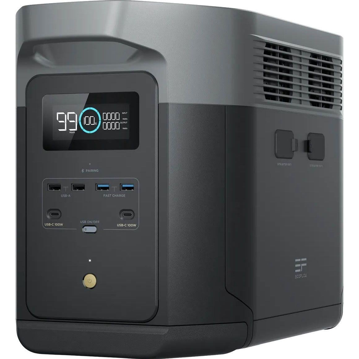Зарядна станция EcoFlow E2000 EFE2000-EU-CBOX 2000W EU розетки Зарядна станция EcoFlow E2000 EFE2000-EU-CBOX 2000W EU розетки