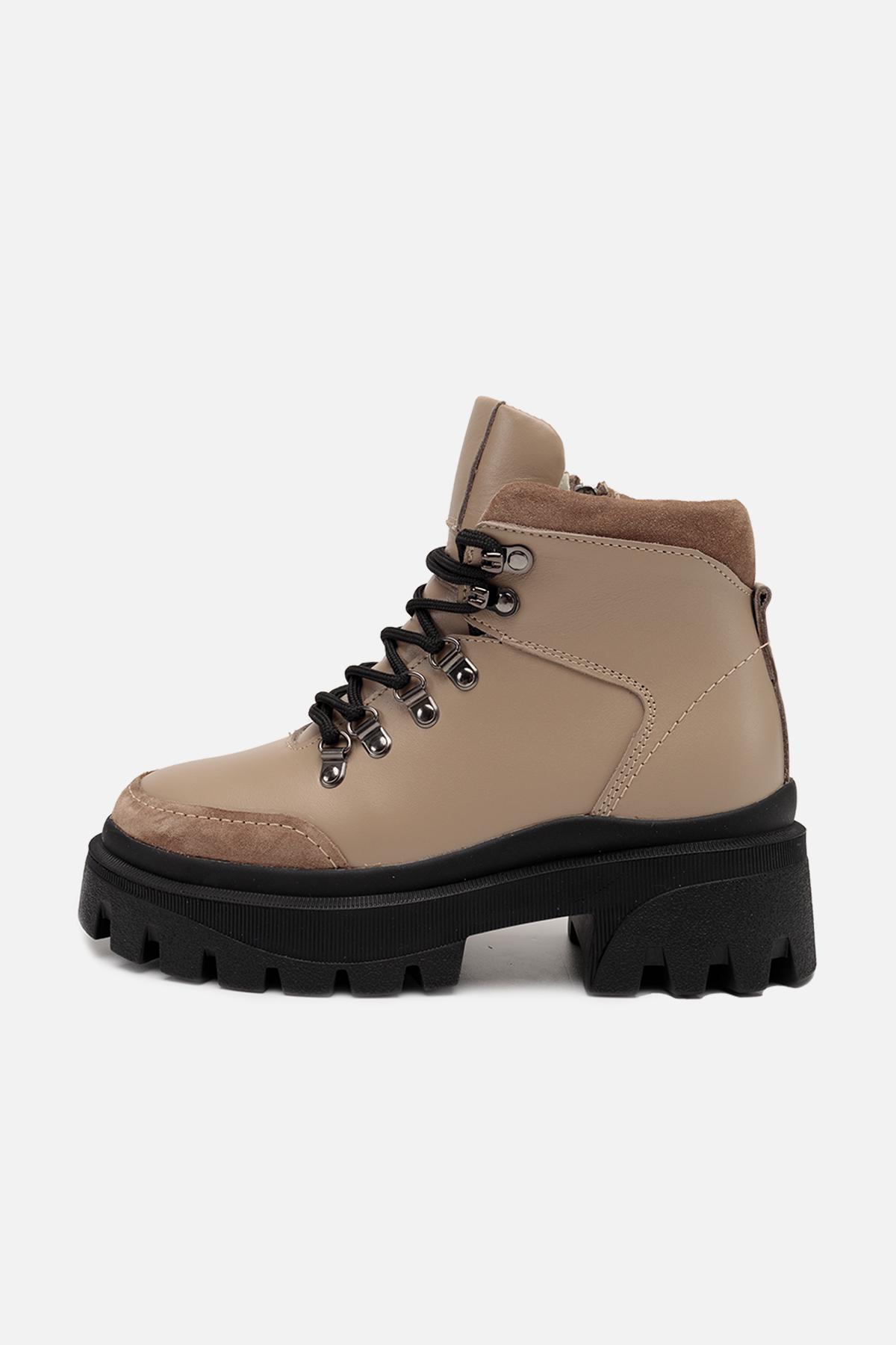 Ботинки женские Yuki ЦБ-00254730 р. 41 Бежевый (SKT001005501)