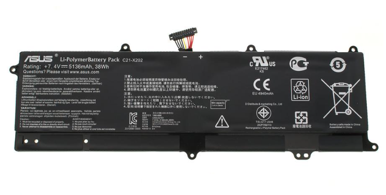 Аккумулятор для ноутбука Asus C21-X202 (100450)