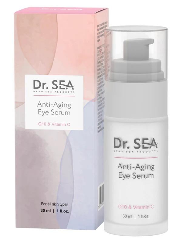 Сироватка для шкіри навколо очей антивікова С Dr.Sea Q10 та вітамін 30 мл (7293720020745)
