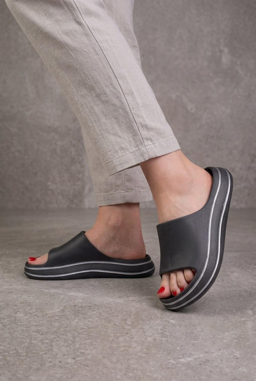 Шлепанцы женские Fashion 351029 р. 37 Серый (351029_37)