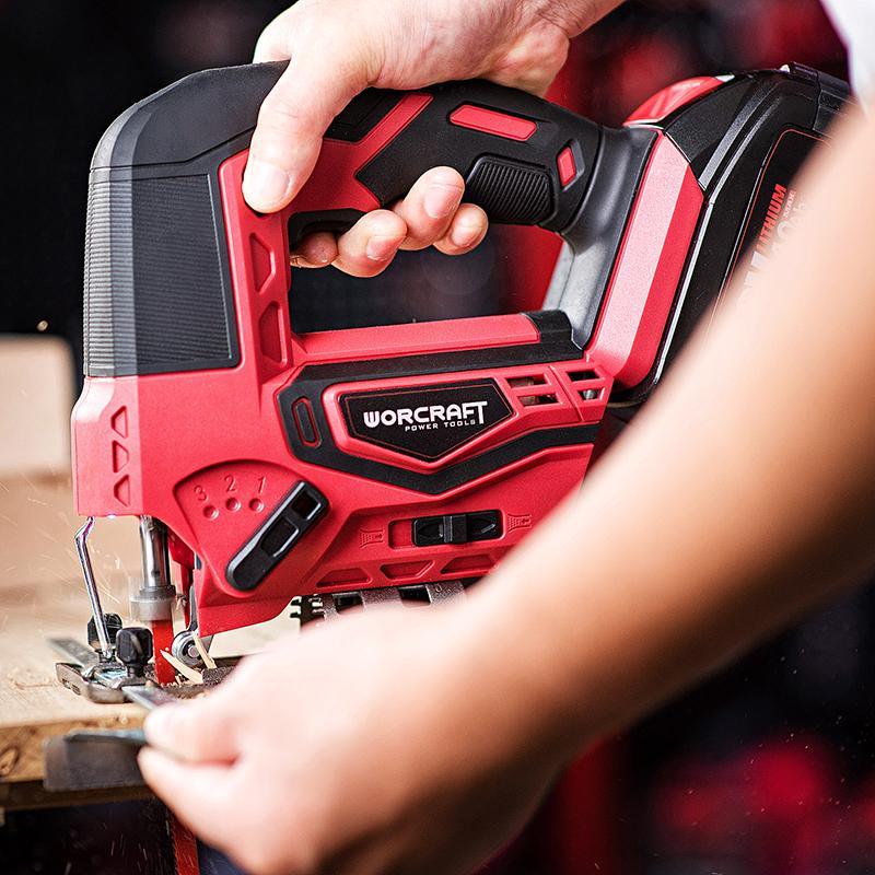 Лобзик аккумуляторный Worcraft CJS-S20Li с аккумулятор 4А и зарядное LED-подсветка (43008) - фото 12 Лобзик аккумуляторный Worcraft CJS-S20Li с аккумулятор 4А и зарядное LED-подсветка (43008) - фото 12