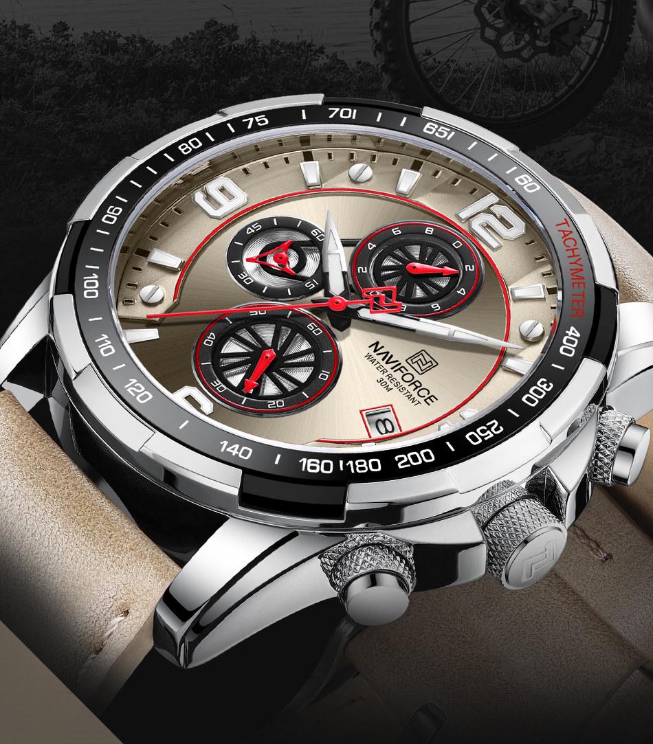 Часы наручные мужские Naviforce Peru Silver (1266) - фото 4 Часы наручные мужские Naviforce Peru Silver (1266) - фото 4