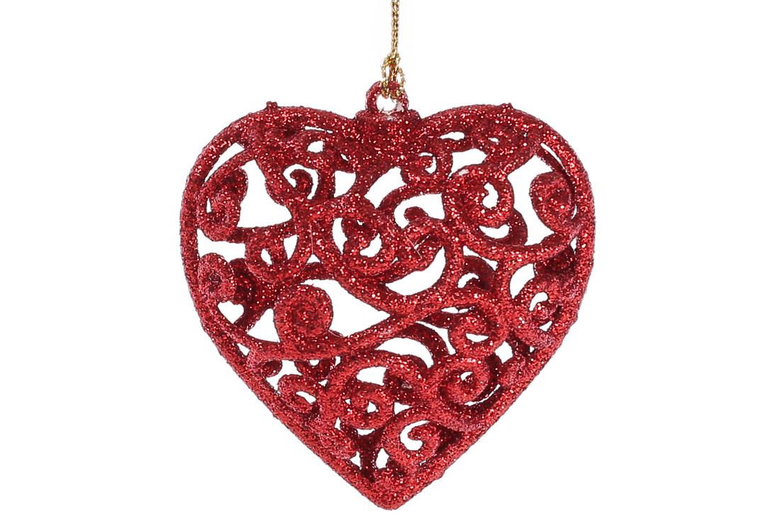 Елочное украшение Сердце BonaDi (788-499)