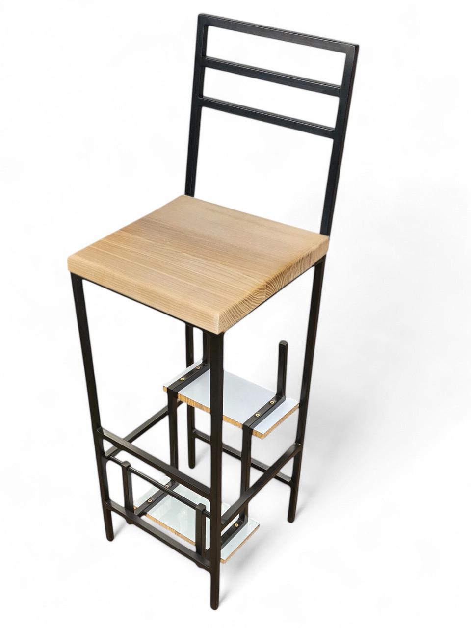 Барний стілець Наша Ковка зі сходами з натурального дерева Magnus - фото 2 Барний стілець Наша Ковка зі сходами з натурального дерева Magnus - фото 2