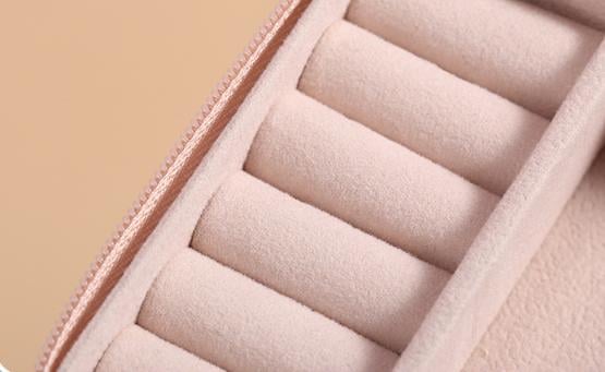 Шкатулка для украшений 10х5х10 см Пудровый (ШДД-17-3) - фото 7 Шкатулка для украшений 10х5х10 см Пудровый (ШДД-17-3) - фото 7