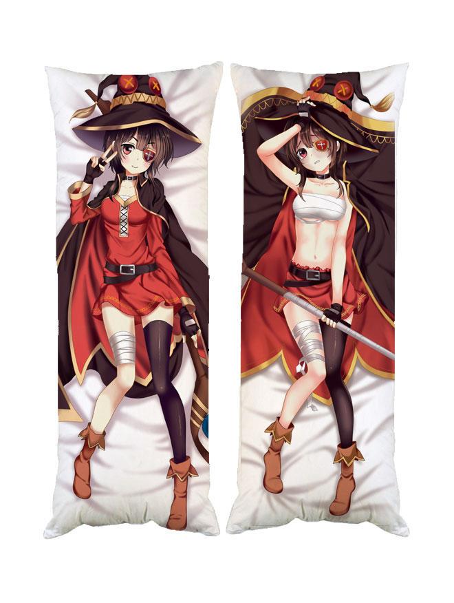 Подушка дакимакура Мегумин konosuba декоративная ростовая для обнимания 60x180 см (1834024871)
