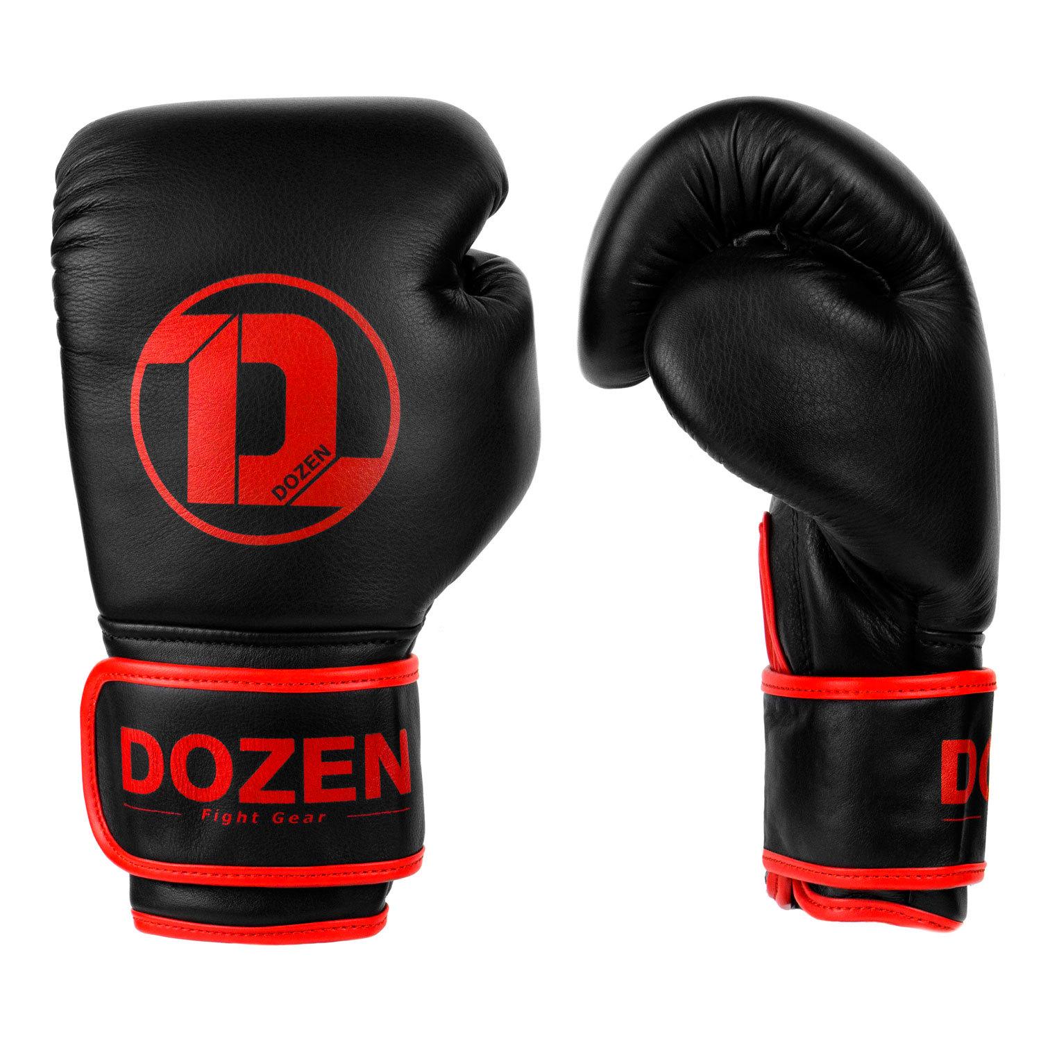 Боксерские перчатки Dozen Monochrome Training Boxing Gloves 12 ун. Черно-красный - фото 2 Боксерские перчатки Dozen Monochrome Training Boxing Gloves 12 ун. Черно-красный - фото 2