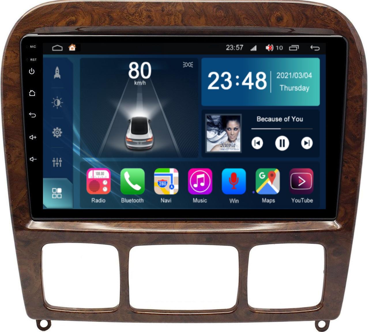 Автомагнітола штатна Phantom DVA-9033 Mercedes W220 02-05 9" (PH-6607)