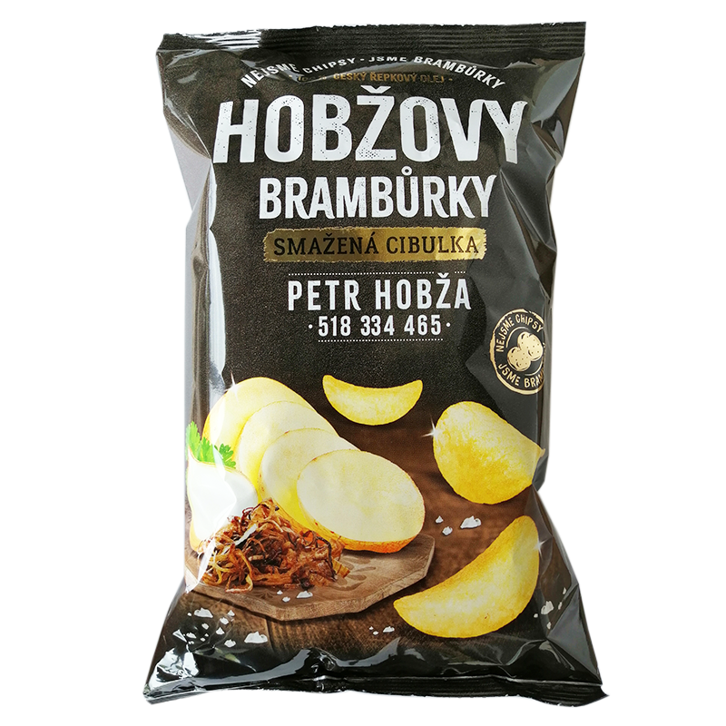 Чипсы картофельные Hobžovy со вкусом жареного лука 150 г