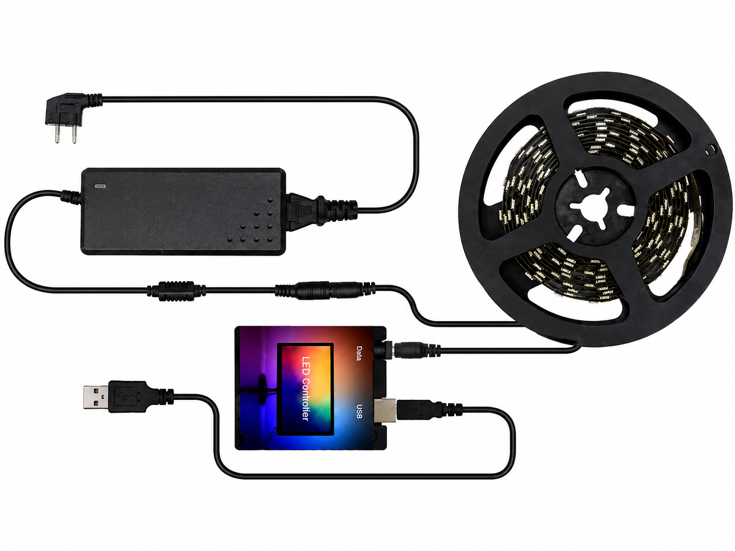 Светодиодная лента RGB Ambient Ambilight для ТВ и монитора 30LED/м 2 м (35548697)