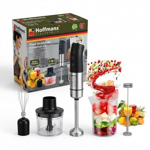 Блендер погружной Hoffmans HM-8043 800 Вт с чашей и измельчителем (РН00352)
