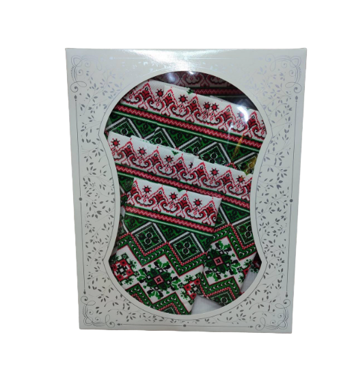 Скатерть льняная 110x150/35х70 см 4 шт. Зеленый (П4К-Al-nabir-lyon-0014)