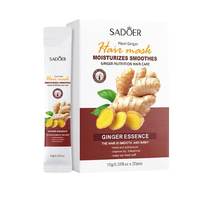 Маска для волосся зміцнювальна Sadoer Ginger Essence Hair Mask з екстрактом імбиру 10 г (2101969449)