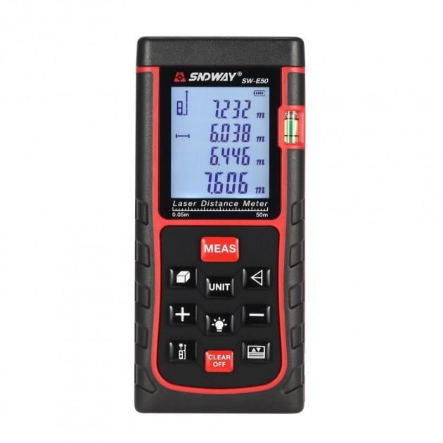 Далекомір лазерний SNDWAY SW-E50 50 м Далекомір лазерний SNDWAY SW-E50 50 м