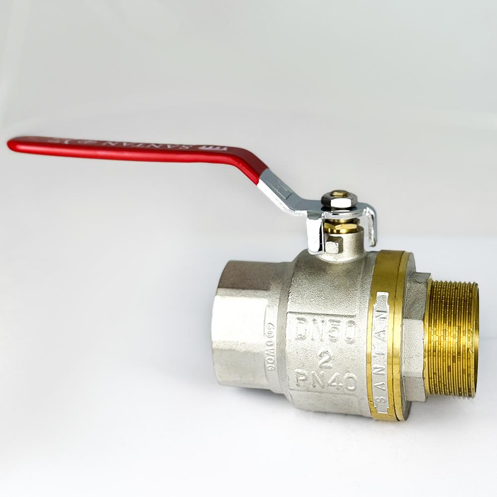 Кран шаровой для воды SANTAN PREMIUM 605 2" внутренний-наружный Красный (110959) - фото 4