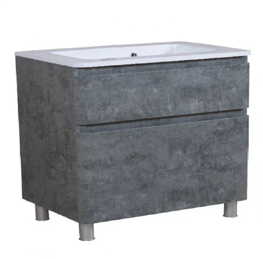 Тумба Акцент напольная с умывальником Альфа 100 см Cерый мрамор (2348954970) Тумба Акцент напольная с умывальником Альфа 100 см Cерый мрамор (2348954970)