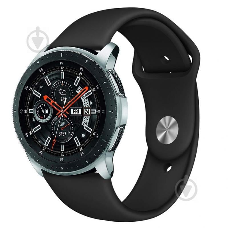 Ремешок BeWatch силиконовый для Samsung Gear S3 Черный (1020301)
