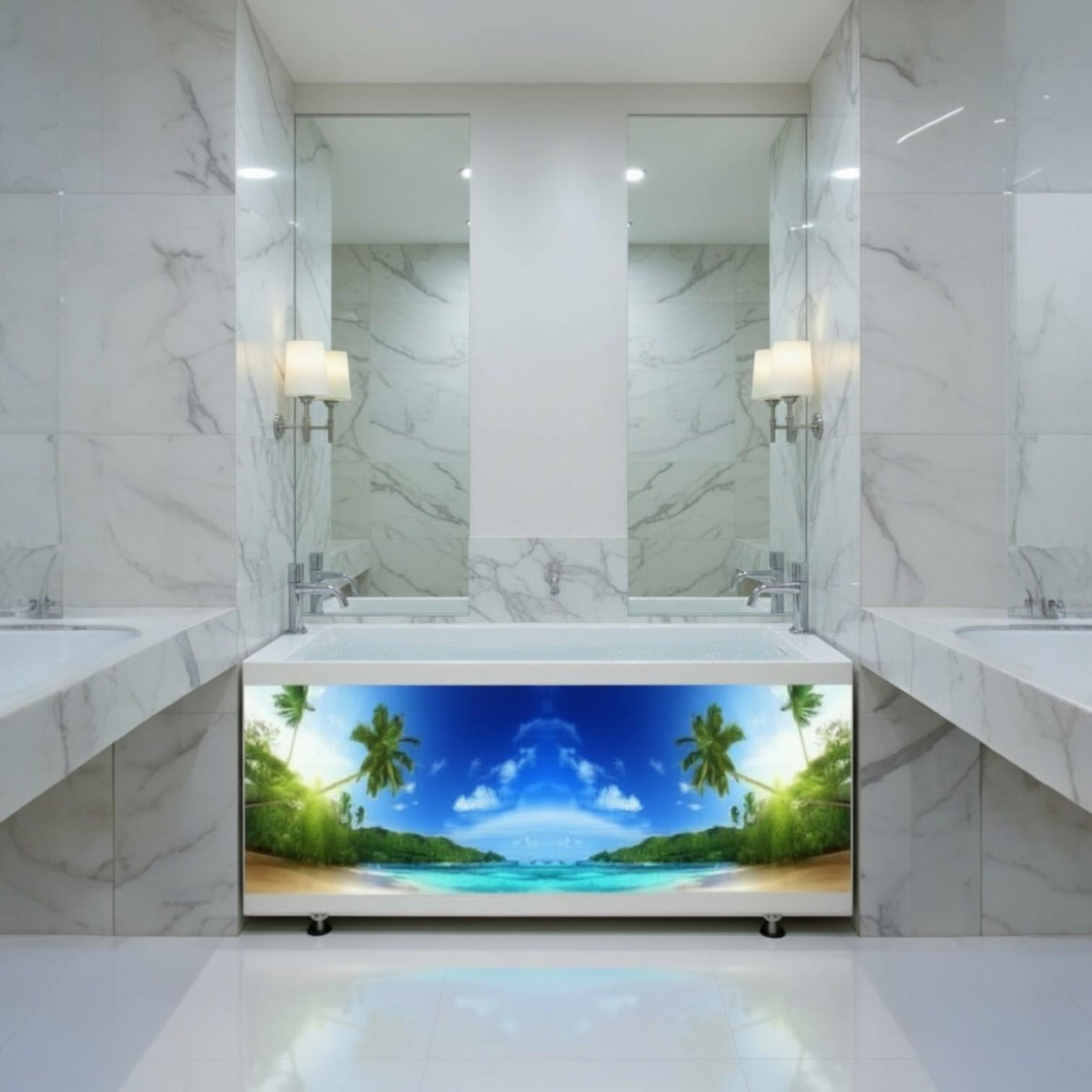 Панель для ванны The MIX i-screen light Малыш Пальмы 180 см