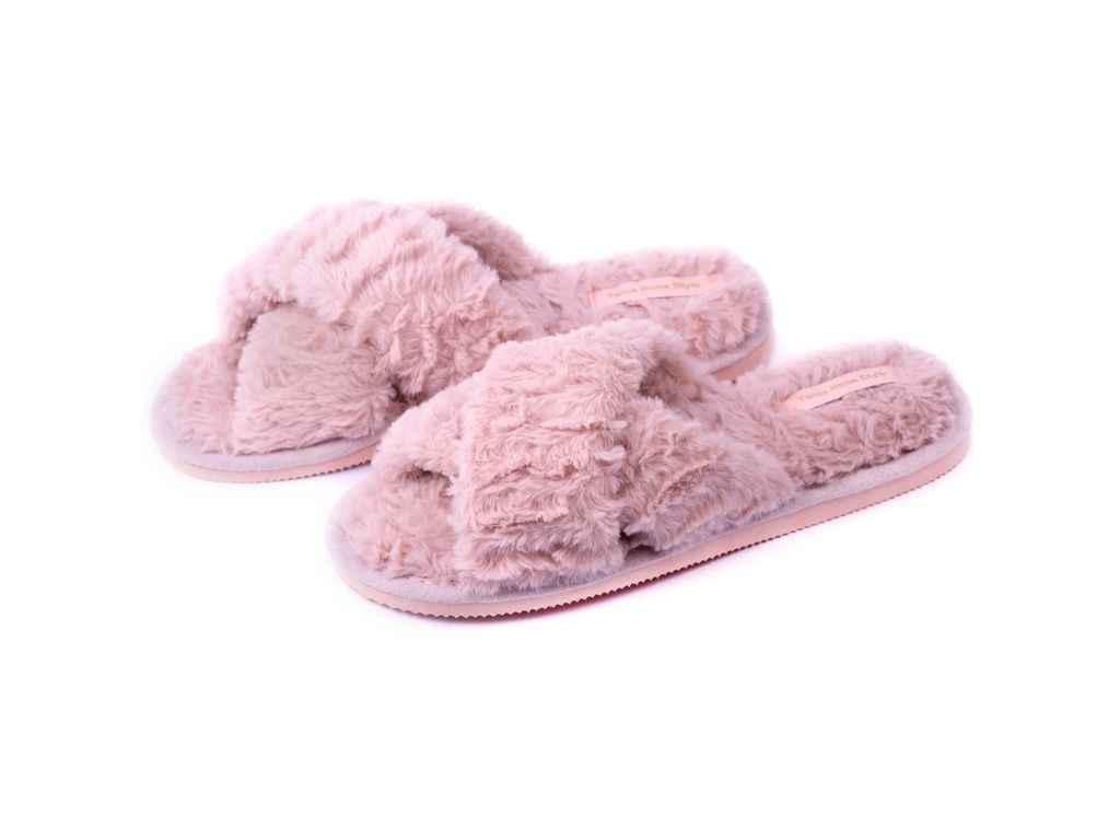 Тапочки домашние женские Twins HS перекрест меховые р. 38/39 Розовый (1098304) Тапочки домашние женские Twins HS перекрест меховые р. 38/39 Розовый (1098304)