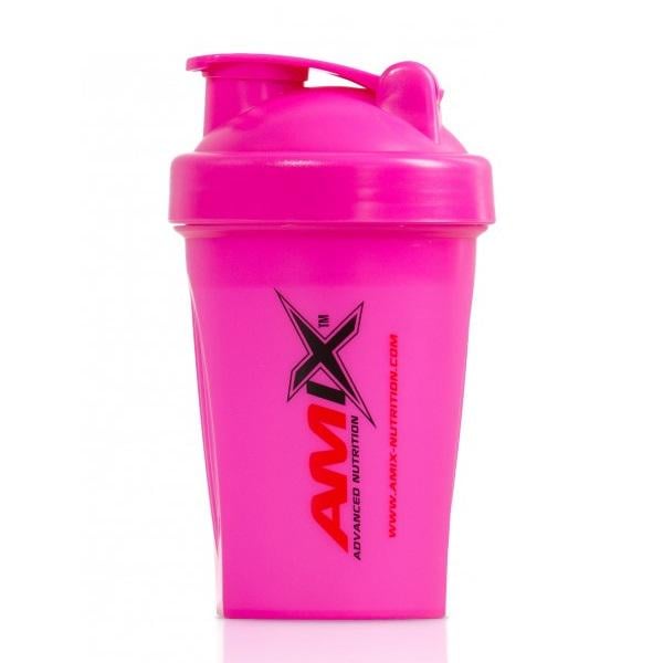 Шейкер Amix Nutrition Shaker Mini 400 мл Neon Pink - фото 1